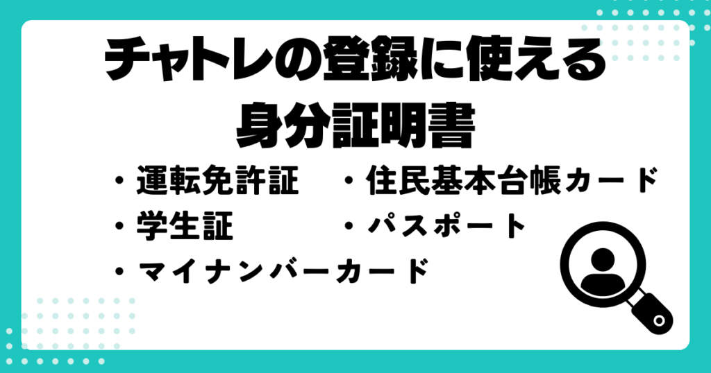 チャットレディの登録に必要なもの